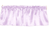 Shiny Smooth Satin Window Valance 58" Wide Lavender