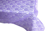 Sheer Lace Tablecloth Overlay Wedding and Party Decoration Lavender