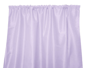 Faux Silk Solid Dupioni Window Curtain 56 Inch Wide Lavender