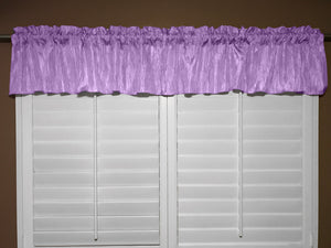 Crinkle Taffeta Window Valance 52" Wide - Lavender