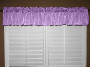 Crinkle Taffeta Window Valance 52" Wide Lavender