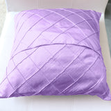 Pintuck Taffeta Decorative Throw Pillow/Sham Cushion Cover Lavender