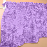 Rosette Floral Pop Up Flower Window Valance 54 Inch Wide Lavender