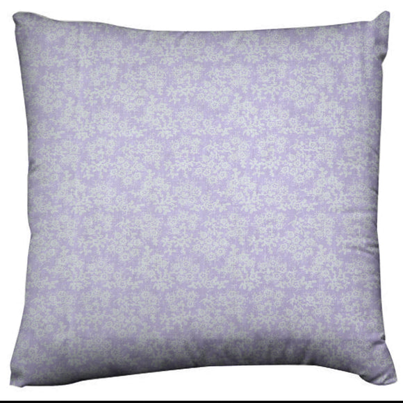 Botanic Flower Pattern Floral Print Decorative Cotton Throw Pillow/Sham Cushion Cover Lavender
