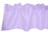 Faux Silk Dupioni Window Valance 56 Inch Wide - Lavender