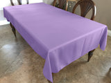 Polyester Poplin Gaberdine Durable Tablecloth Solid - Lavender