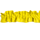 Solid Poplin Curtain Valance Sleeve Topper - Lemon