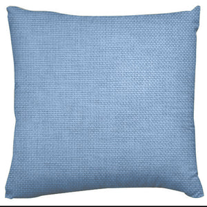 Faux Burlap Woven Texture Throw Pillow/Sham Cushion Cover - Light Blue