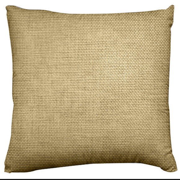 Faux Burlap Woven Texture Throw Pillow/Sham Cushion Cover Light Gold