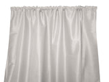 Faux Silk Solid Dupioni Window Curtain 56 Inch Wide - Light Silver