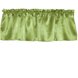Shiny Smooth Satin Window Valance 58" Wide Lime Green