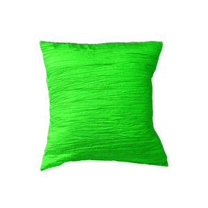 Crushed Taffeta Decorative Throw Pillow/Sham Cushion Cover Lime