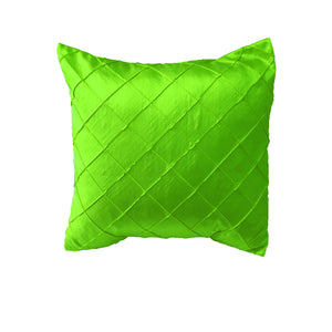 Pintuck Taffeta Decorative Throw Pillow/Sham Cushion Cover Lime