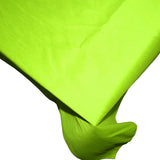 Faux Silk Dupioni Tablecloth Lime Green