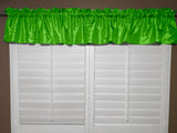 Pintuck Window Valance 52" Wide Lime Green