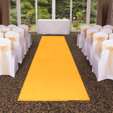 Felt Aisle Runner for Wedding Runway and VIP Events Solid Mango