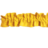 Solid Poplin Curtain Valance Sleeve Topper - Marigold Yellow