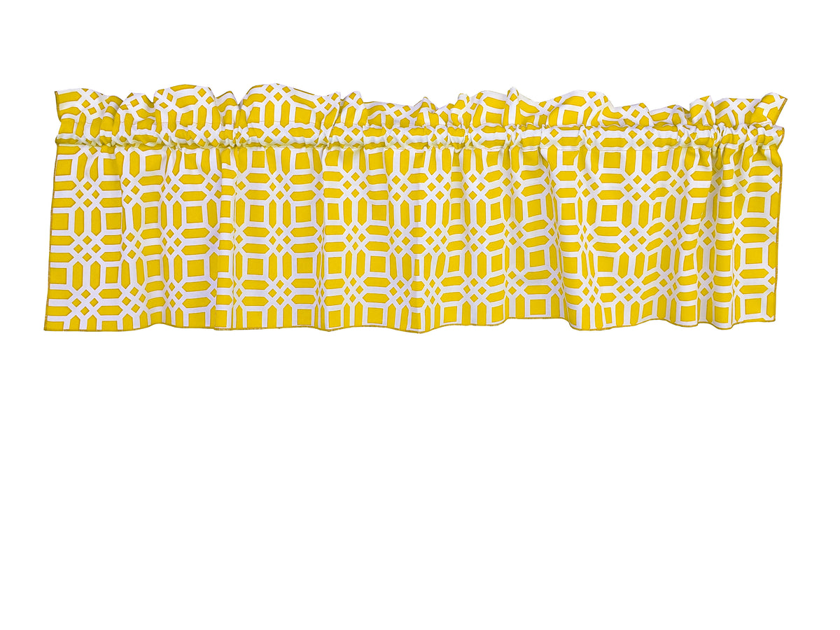 100% Cotton Window Valance Vector Pattern 58