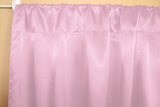 Shiny Satin Solid Single Curtain Panel Drapery 58 Inch Wide Mauve