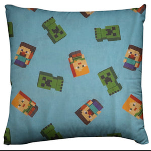 Minecraft Themed Decorative Throw Pillow/Sham Cushion Cover Minecraft Alex Steve & Creepers