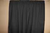 Cotton Curtain Polka Dots Print 58 Inch Wide / Mini Dots White on Black