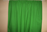 Cotton Curtain Polka Dots Print 58 Inch Wide / Mini Dots White on Green