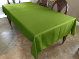 Polyester Poplin Gaberdine Durable Tablecloth Solid - Moss Green