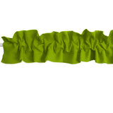 Solid Poplin Curtain Valance Sleeve Topper - Moss