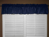Crinkle Taffeta Window Valance 52" Wide - Navy