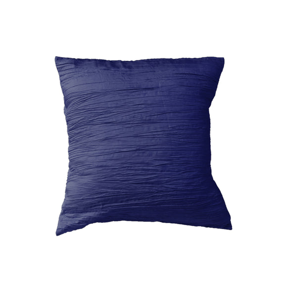 Crushed Taffeta Decorative Throw Pillow/Sham Cushion Cover Navy