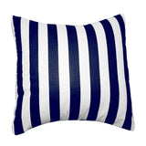 Cotton 1 Inch Stripe Decorative Throw Pillow/Sham Cushion Cover Navy and White