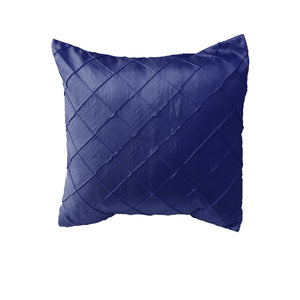 Pintuck Taffeta Decorative Throw Pillow/Sham Cushion Cover Navy