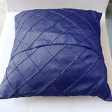 Pintuck Taffeta Decorative Throw Pillow/Sham Cushion Cover Navy