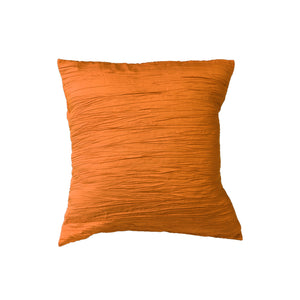 Crushed Taffeta Decorative Throw Pillow/Sham Cushion Cover Orange