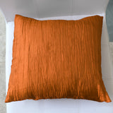 Crushed Taffeta Decorative Throw Pillow/Sham Cushion Cover Orange