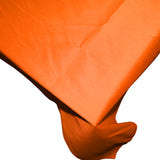 Faux Silk Dupioni Tablecloth Orange