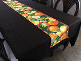 Cotton Print Table Runner Fruits Orange Slices