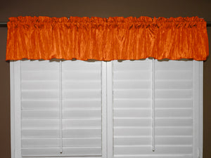 Crinkle Taffeta Window Valance 52" Wide Orange