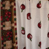 Cotton Curtain Fruits Print 56 Inch Wide Orchard Grown Apples