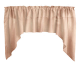 Shiny Satin Solid Swag Window Valance 72" Wide / 36" Tall
