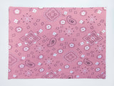 Bandanna Print Cotton Dinner Table Placemats Holiday Home Decoration 13" x 19" (Pack of 4)