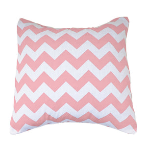 Cotton Chevron Decorative Throw Pillow/Sham Cushion Cover Pink
