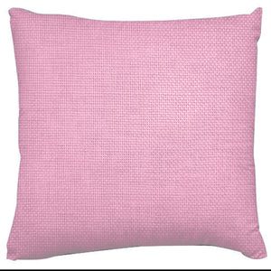Faux Burlap Woven Texture Throw Pillow/Sham Cushion Cover Pink