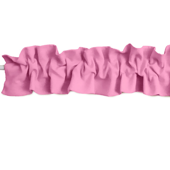 Solid Poplin Curtain Sleeve Topper Pink