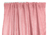 Faux Burlap Texture Polyester Solid Single Curtain Panel 58 Inch Wide - Pink