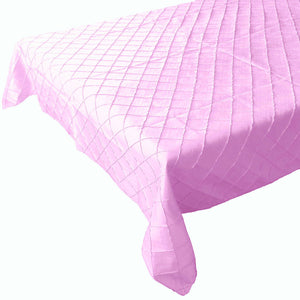 Pintuck Taffeta Tablecloth Pink