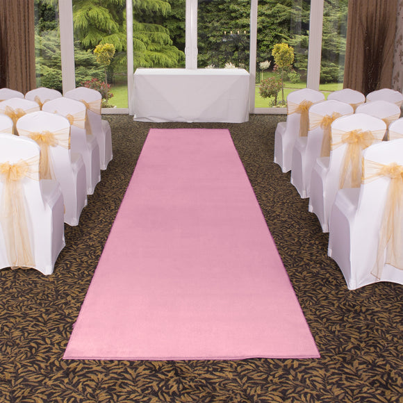 Felt Aisle Runner for Wedding Runway and VIP Events Solid Pink