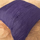 Crushed Taffeta Decorative Throw Pillow/Sham Cushion Cover Plum