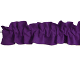 Solid Poplin Curtain Valance Sleeve Topper - Plum