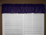 Crinkle Taffeta Window Valance 52" Wide - Plum